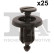 Clip, bande décorative/protectrice