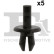 Clip, bande décorative/protectrice