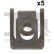 Clip, bande décorative/protectrice