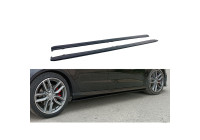Jeu de jupes latérales sur mesure pour Audi A3 (8V) S-Line/S3 Sportback 2012-2020 (ABS Noir brillant)