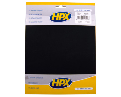 Feuille de papier de verre HPX P1000 x4