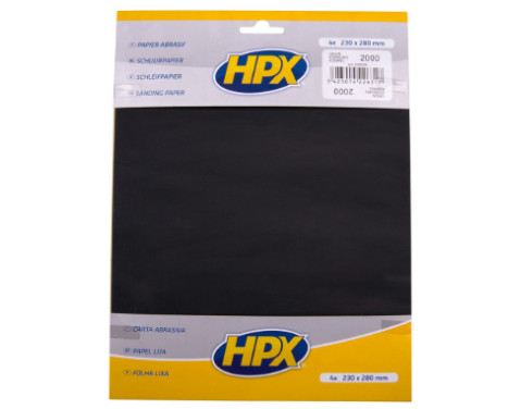 Feuille de papier de verre HPX P2000 x4
