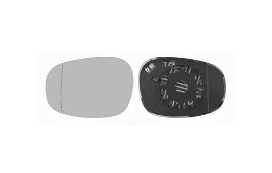 Verre de rétroviseur, rétroviseur extérieur 0667835 Hagus