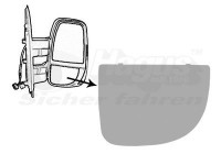 Verre de rétroviseur, rétroviseur extérieur 2817832 Hagus