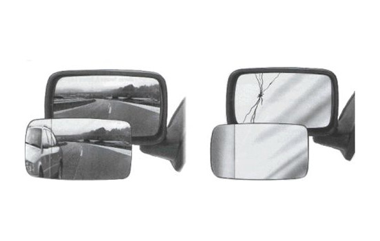 Verre de rétroviseur, rétroviseur extérieur HAGUS 7140