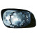 Verre miroir, rétroviseur extérieur 2295227 Diederichs