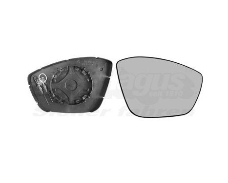 Verre miroir, rétroviseur extérieur 4081838 Hagus