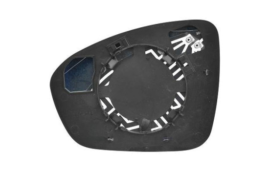 Verre miroir, rétroviseur extérieur 4467126 Diederichs