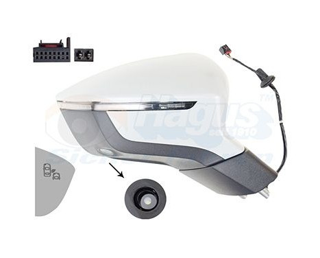 RÉTROVISEUR EXTÉRIEUR À BOBINE ÉLECTRIQUE 4908828 Hagus