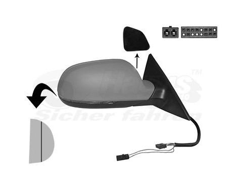 Rétroviseur extérieur électrique R 0384828 Hagus