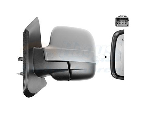 RÉTROVISEUR EXTÉRIEUR GAUCHE ÉLECTRIQUE COMPLET 4423827 Hagus