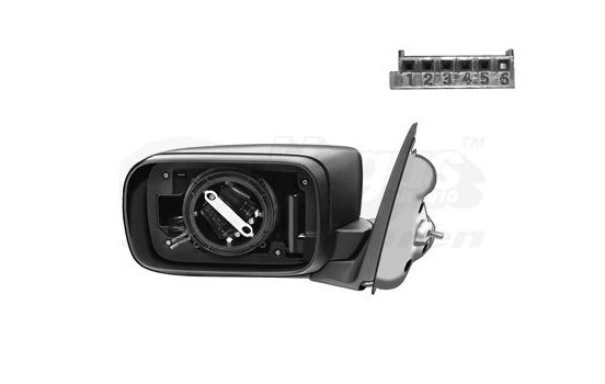 Rétroviseur extérieur incomplet pour BMW E46 (à partir de 1998) 0646856 Hagus, Image 2