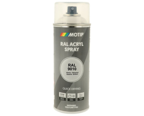Motip 07040 RAL-9010 Blanc pur