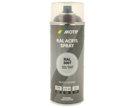 Motip 07103 RAL-3007 Noir-rouge