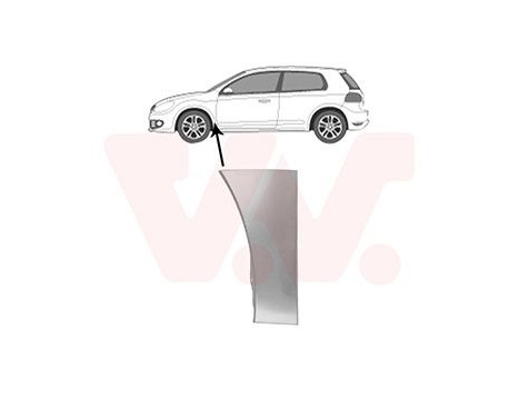 PARTIE INFÉRIEURE DU GARDE-BOUE L 5863155 Van Wezel