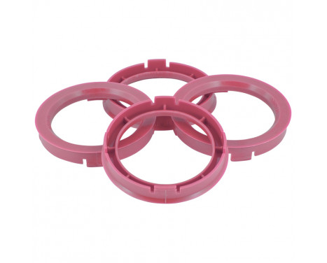 TPI ​centreringsringar 67,1->64,1 mm Rosa 4 stycken