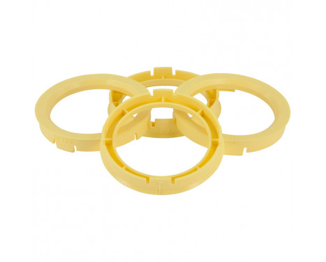 TPI ​centreringsringar 69,1->58,1 mm Gul 4 stycken