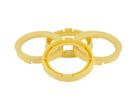 TPI ​centreringsringar 70,1->58,1 mm Gul 4 stycken, bild 2