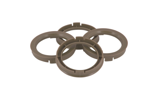 TPI Centreringsringar 74,1->66,6mm Grå 4 st
