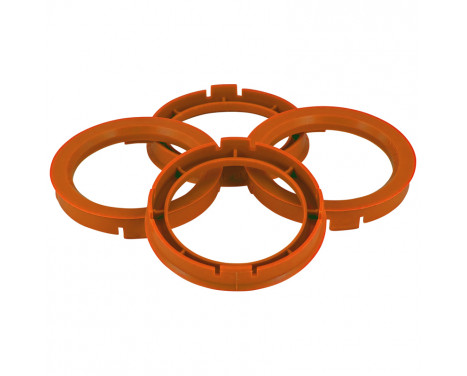 TPI ​centreringsringar 74,1->67,1 mm Orange 4 stycken