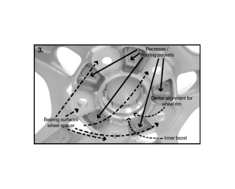 H&R DR-System Hjuldistanssats 22mm per axel - Delningsstorlek 5x114,3 - Nav 66,0mm - Bultstorlek M12x1,5 -, bild 4