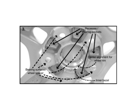 H&R DR-System Hjuldistanssats 40mm per axel - Pluggstorlek 5x100 - Nav 57,1mm - Bultstorlek M14x1,5 - Au, bild 4