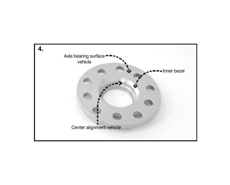 H&R DR System Hjulspacersats 26mm per axel - Bultstorlek 5x132 - Nav 66.5mm - Bultstorlek M14x1.25 -, bild 5