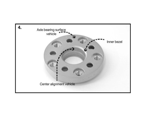 H&R DRA Pluggadaptersystem 44mm per axel - M14x1.50 - 5x112->5x112 - 66.5mm->57.1mm, bild 5