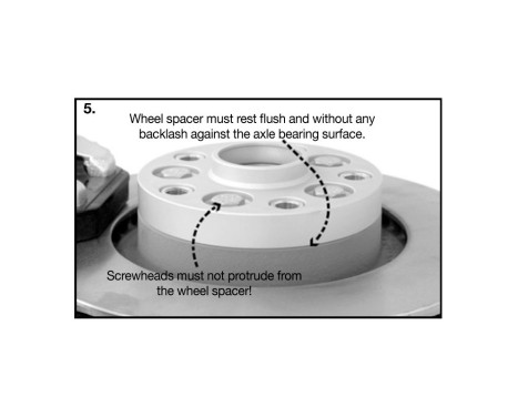 H&R DRA-System Hjuldistanssats 44mm per axel - Pluggstorlek 5x112 - Nav 57,1mm - Bultstorlek M14x1,5 - p, bild 6