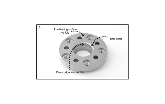 H&R DRA-System Hjuldistanssats 44mm per axel - Pluggstorlek 5x112 - Nav 57,1mm - Bultstorlek M14x1,5 - p, bild 5