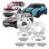 Simoni Racing Aluminium Hjulspacer Set Passar Mini inkl. hjulbultar