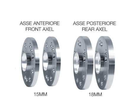 Simoni Racing Aluminium Hjulspacer Set Passar Mini inkl. hjulbultar, bild 3