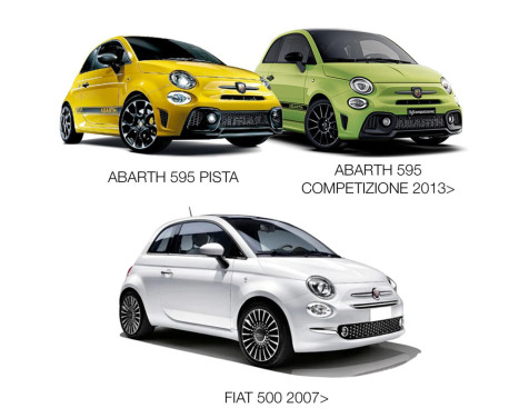 Simoni Racing Aluminium Hjulspacersats Abarth / Fiat 500 inkl. Hjulbultar, bild 2