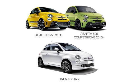 Simoni Racing Aluminium Hjulspacersats Abarth / Fiat 500 inkl. Hjulbultar, bild 2