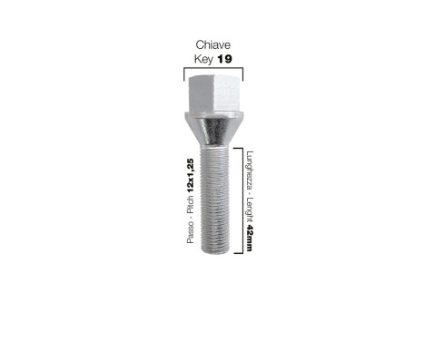 Simoni Racing Aluminium Hjulspacersats Alfa Romeo Mito 16/20mm inkl. hjulbultar, bild 4