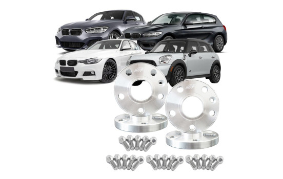 Simoni Racing Aluminium Hjulspacersats för BMW & Mini inkl. hjulbultar