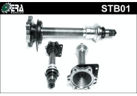 Stickaxel, differential