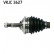 Drivaxel VKJC 3627 SKF, miniatyr 2