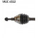 Drivaxel VKJC 4512 SKF, miniatyr 2