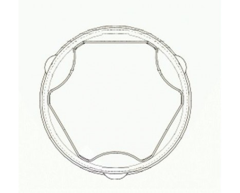 Bälgsats, drivaxel 36764 Spidan