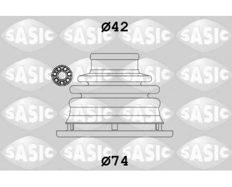 Bälgsats, drivaxel, bild 2