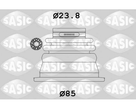 Bälgsats, drivaxel, bild 2