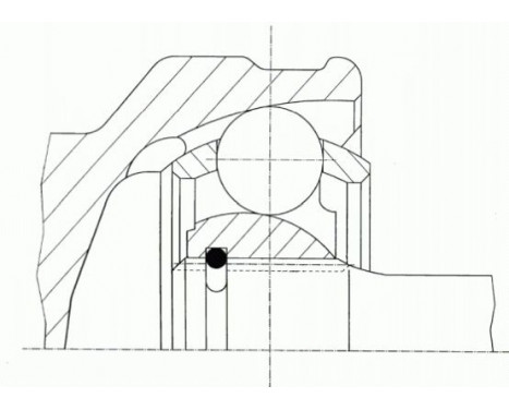 Ledsats, drivaxel 23992 Spidan