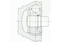 Ledsats, drivaxel 36602 Spidan