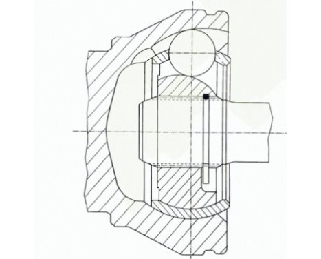 Ledsats, drivaxel 36602 Spidan