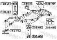 Upphängning, axelstomme