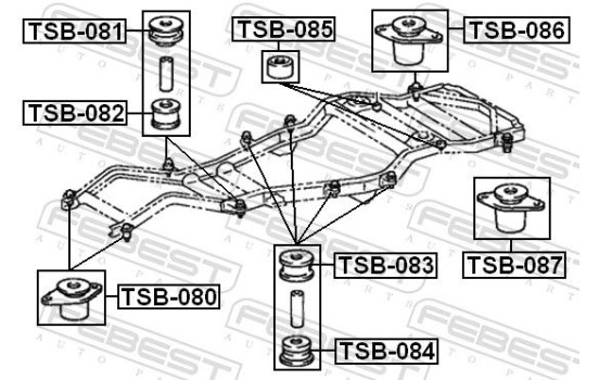 Upphängning, axelstomme