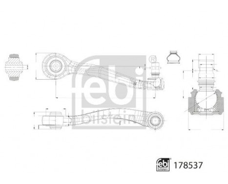 Bärarm, hjulupphängning 178537 FEBI, bild 2