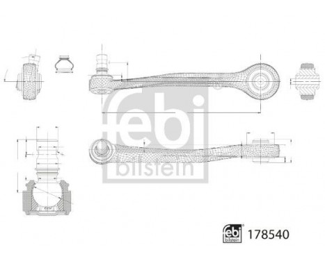 Bärarm, hjulupphängning 178540 FEBI, bild 2