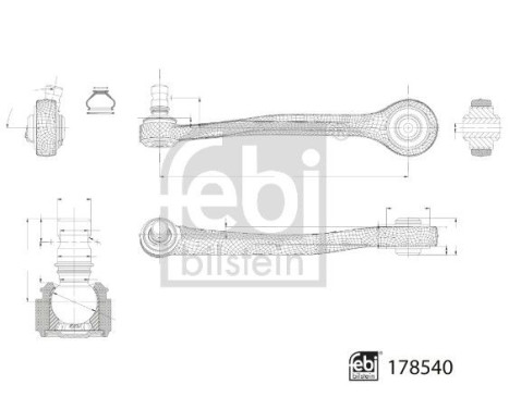 Bärarm, hjulupphängning 178540 FEBI, bild 2